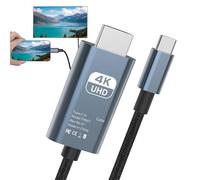 Generico Type-C HDTV Cable, 4K Video Adapter, High-Speed Display Connector, Gold-Plated Interface, Plug-And-Play Function, Ideal for Streaming from Phones and Connecting Computers to TVs