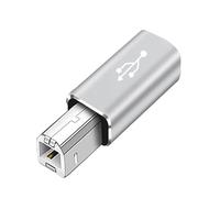 Genérico Type C to B Connector - USB C to USB B Adapter, USBs Female To USBs Male Adapterr | Adapter For Printer Connections, Piano DACs, Laptops, Desktop, Setups, Home Workstations, Music Devices