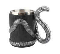 Generico Tzza di caffè - tazzdi serpente | Coppa di | Taza di caffè a sonagli | 600 ml di tazze di birra a doppia parete | Taglie di cappuccino, bottiglie di tè creative per animali di birra anaco