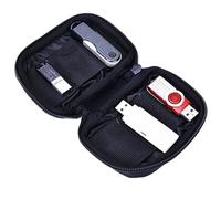 Generico U PAGGIO DI PROGETTA DI U | Custodia organizzatore portatile USB Drive per più unità | Borsa per supporto per unità compatta per scuola, viaggio, ufficio, viaggio d'affari - durevole