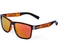 Generico U POWER Future Occhiali da Sole, Montatura Nera e Arancione in Nylon e Fibra di Carbonio, Lenti Specchiate Arancioni, Design Sportivo, Polarizzati (col. Arancio)