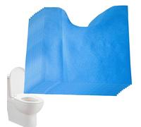 Generico U Shaped Washable Toilet Rugs - 10 Pack Absorbent Non Slip Bath Mats, Quick Drying Comfort Easy Clean Home Accessory | Convenient Set with Design for Hotels Travel Hospitals Homestays Use