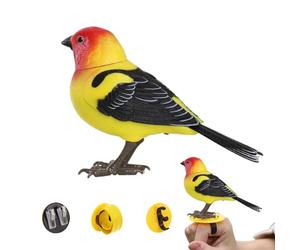 Generico Uccelli Giocattolo Finti - Uccellini Elettronici Interattivi con Canto e Musica,Adorabile Animale Elettronico per Tutta La Famiglia