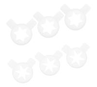 Generico Ugelli Sagomati per Gelato 6 Pezzi in Plastica Resistente Punte a Forma di Stella e Esagonale, Accessori per Macchina del Gelato Professionale per Ristoranti e Pasticcerie,