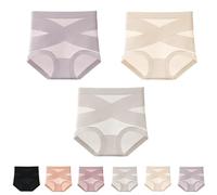 Generico Ultimate Comfort Leakproof And Shaping Panties, Ultimate Comfort Leakproof And Shaping Seamless Cotton High-Waist Briefs (3Pcs a,2XL)