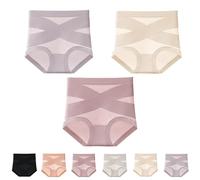 Generico Ultimate Comfort Leakproof And Shaping Panties, Ultimate Comfort Leakproof And Shaping Seamless Cotton High-Waist Briefs (3Pcs b,2XL)