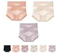 Generico Ultimate Comfort Leakproof And Shaping Panties, Ultimate Comfort Leakproof And Shaping Seamless Cotton High-Waist Briefs (3Pcs e,M)