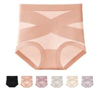 Generico Ultimate Comfort Leakproof And Shaping Panties, Ultimate Comfort Leakproof And Shaping Seamless Cotton High-Waist Briefs (Orange,L)