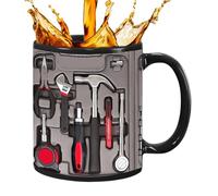 Generico Ultimate Mechanic Tool Kit Coffee Mug, Ceramic Machinist Mug with Wrench Screwdriver Design, Funny Gift for Men Women, Suitable Living Bedroom Dining Room