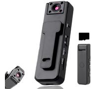 Generico Ultra HD 2-in-1 Sports Video Audio Recorder, 1080P HD Portable Body Camera, with Audio, Night Vision, Can Clipped on Body, 180° Rotating, Built-in Fill Light, for Recording Life (64g Card)