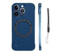 Generico Ultra-Thin Frameless Matte Magnetic Case for iPhone16/15/14/13promax, Hard Pc Minimalist Case Compatible (for iphone 16Pro Max,Blue)