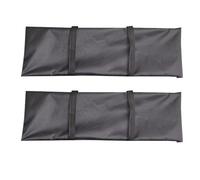 Generico Umbrella Base Sand Bags, 2 Pack Fillable Canopy Weight, Adorable Arched Empty Sandbag Weights for Umbrellas Stand, Outdoor Parasol Base Stabilizer, 27x9 Inches, Black