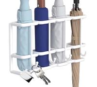 Generico Umbrella Rack Wall Mount - 4-Slot Wall Mounted Metal Umbrella Storage Holder, Household Supplies, Walking Stick Container, Home Decoration for Hallway Home
