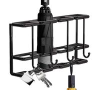 Generico Umbrella Rack Wall Mount - 4-Slot Wall Mounted Metal Umbrella Storage Holder, Household Supplies, Walking Stick Container, Home Decoration for Hallway Home