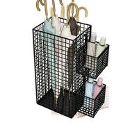Generico Umbrella Stand Entryway - Rustproof Metal Free Standing Storage Bucket for Organization | Durable Drainage with Base Design, Indoor Umbrella Holder for Home Office Apartment Hotel Use