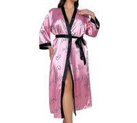 Generico Una Camicia da Notte Lunga e Sexy da Ragazza paffuta e dalle Dimensioni di Un Piatto, Casual e alla Moda, Ampia e Ampia. (XL)