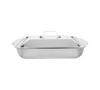 Generico Una teglia rettangolare profonda, adatta for cuocere pizze, torte, ecc. e può essere utilizzata for la cottura in forno alla griglia