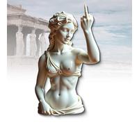 Generico Unapologetic Venus: The Middle Finger Statue, Venus Figurine with Middle Finger, Bold Modern Art Decor, Art Resin Home Decor Sculpture Ornament, Resin Figurine for Desk & Shelf (E)