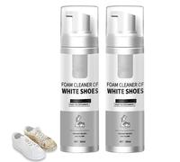 Generico Unbloo Detergente per Scarpe, Detergente Schiumogeno Senza Acqua da 200 ml, Pulizia Rapida e Delicata, Kit Portatile per la Pulizia delle Scarpe, Adatto a Molti Tessuti,2pcs