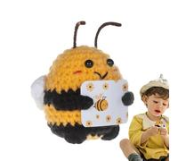 Generico Uncinetto Positivo | Bambola all'Uncinetto Motivazionale - Decorazione Da Tavolo A Forma Di Zucca Ape Lavorata A Mano Per Bambini Ed Adulti Comodino, Decorazione Domestica Motivazionale
