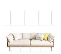 Generico Under Bed Couch Blocker | White, 180cm Or 210cm Length, 30cm Height | Bed To Prevent Items Falling Under Couch Or Sofa | Cat Dog Toy Blocker With Cable Ties For Easy Installation