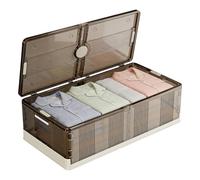 Generico Under Bed Storage With Wheels - Foldable Document Organizer, Under Bed Drawers On Wheels | For Apartment Home Dorm Parents Renters Bedding Clothes Shoes Toys Blanket File Documents