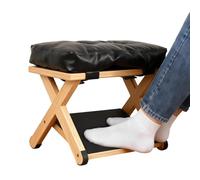 Generico Under Desk Footrest - Ergonomic Leg Support For Office Work And Study Comfort | High Density Foam Cushion With Non Slip Base, Adjustable Height Foot Support For Desk Seating Relief
