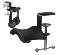 Generico Under Desk Headset Stand, Clamp-On Headphone Holder, Metal Space-Saving Mount for Headsets and Bags, Organize Your with Easy Installation and Sturdy Design, 4x2.55x1.96 Inches