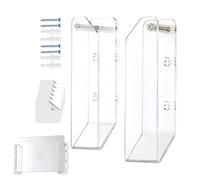 Generico Under Desk Laptop Tray, Clear Acrylic Universal Anti-Scratch Holder, Laptop Wall Mount Organizer for Keyboards, Game Consoles, Tablets, Indoor, RV, Travel, Work, Office