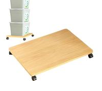 Generico Under Desk Printer Stand - 45x30x6.2cm Multipurpose Organizer - Printer Stand With 4 Caster Wheels,for Washing Machine Plant Port Suitcase Home Appliance Living Room Meeting Room