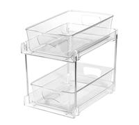 Generico Under Kitchen Sink Organizer - 2 Tier Pull Out Storage Drawer for Home Use | Metal Frame with Sliding Basket Design, Space Saving Cabinet Organizer for Bathroom Pantry Laundry Office Vanity