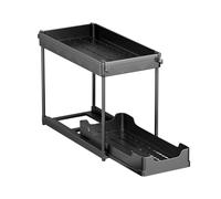 Genérico Under Sink Organizer 2-Tier Pull-out Storage Rack, Multi-Functional Kitchen and Bathroom Cabinet Organizer, Pantry and Closet Storage Solution for Efficient Home Organization