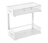 Generico Under the Sink Organizer, Pull-Out Storage Rack with Adjustable Height, Space-Saving Kitchen Cabinet Shelf for Household Cupboard, Laundry Room, Bathroom, 19.69x15.67x8.07 inches