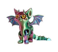 Generico Unique Dragon Figure Model - Movable Limbs Sculpture | Mythical Creature Additive Printed Mascot, for Parlor Sleeping Area Office, Mantelpiece Youth Guys Ladies Parents Geek, Motion Craft