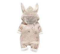 Generico Unisex Bambino Inverno Pagliaccetto Jumpsuit Tute da neve Bambini con Cappuccio Invernale Snowsuit Romper Body a Maniche Lunghe Cerniera Tuta per Bambine e Toddler One Piece