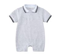 Generico Unisex Body da Neonato Pigiama Bambino Tutine Jumpsuit Pagliaccetto in Cotone Ragazzi Ragazze Stampa Carina tinta unita per neonati Neonata Bebè