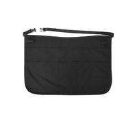 Generico Unisex Half Waist Apron - Kitchen Cooking Work Gear, Anti-stain Server Wrap, Waitress Uniform Shield, 4 Pocket Utility Tool, Black Synthetic Fabric For Garden Craft Table Barber Shop Home