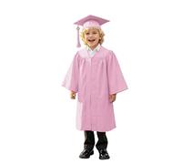 Generico Unisex Laurea per Bambini, Toga con Nappe Cappello Costume Travestimento Toga da Laurea per Scuola Materna Vestito Accademico Scuola Materna Primaria Media Costume per Studenti 5-10 Anni