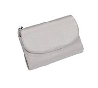 Generico Unisex Pebble Leather RFID Wallet, Small Compact Bifold Pocket Purse Multicolor, for Men & Women (Off-white)