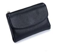 Generico Unisex Pebble Leather Wallet,2025 New Mini Wallet for Woman,Full Grain Leather Coin Purse with Credit Card Holder,Women (Black)
