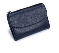 Generico Unisex Pebble Leather Wallet,2025 New Mini Wallet for Woman,Full Grain Leather Coin Purse with Credit Card Holder,Women (Dark Blue)