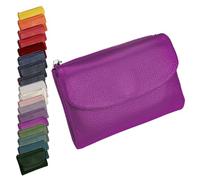 Generico Unisex Pebble Leather Wallet, Cute Small Wallets For For Men And Women, 5.3in Leather Coin Card Holder With Card Slots, Coin Pocket & Cash Storage, Small Compact Pocket Purse Multicolor (N)