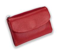 Generico Unisex Pebble Leather Wallet, Small Compact Bifold Pocket Purse with Credit Card Holder, Genuine Leather Coin Purse (01)