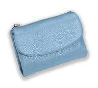 Generico Unisex Pebble Leather Wallet, Small Compact Bifold Pocket Purse with Credit Card Holder, Genuine Leather Coin Purse (08)