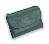 Generico Unisex Pebble Leather Wallet, Small Compact Bifold Pocket Purse with Credit Card Holder, Genuine Leather Coin Purse (04)