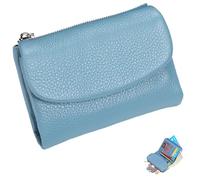 Generico Unisex Pebble Leather Wallet, Small Full Grain Coin Purse, Small Leather Wallets, with Credit Card Holder, Cash Slot, Unisex Clutch Bags (C)