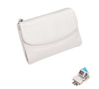 Generico Unisex Pebble Leather Wallet, Small Full Grain Coin Purse, Small Leather Wallets, with Credit Card Holder, Cash Slot, Unisex Clutch Bags (E)