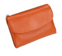 Generico Unisex Pebble Leather Wallet, Small Full Grain Coin Purse, Small Leather Wallets, with Credit Card Holder, Cash Slot, Unisex Clutch Bags (W)