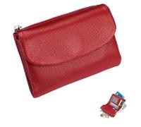 Generico Unisex Pebble Leather Wallet, Small Full Grain Coin Purse, Small Leather Wallets, with Credit Card Holder, Cash Slot, Unisex Clutch Bags (M)
