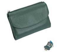 Generico Unisex Pebble Leather Wallet, Small Full Grain Coin Purse, Small Leather Wallets, with Credit Card Holder, Cash Slot, Unisex Clutch Bags (I)